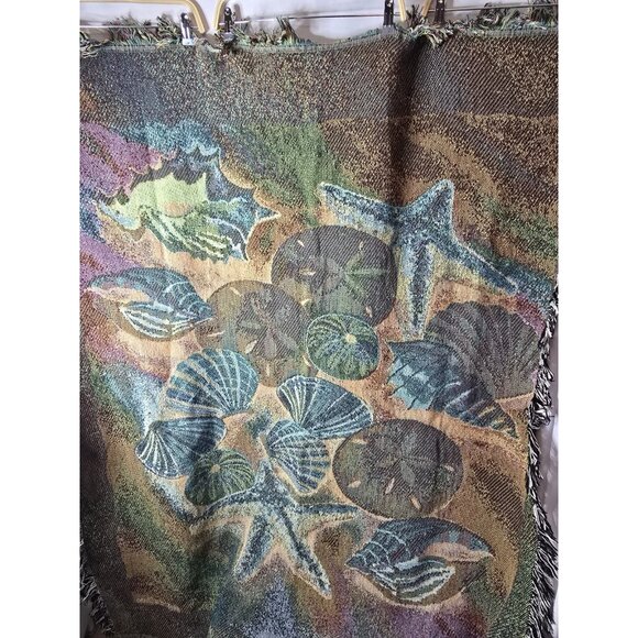 SEASHELL CLUSTER Tapestry Red Farm Studios- Cottage Beach House Decor- VTG - Picture 8 of 12